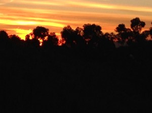 A painted sunset, 1 May 2014